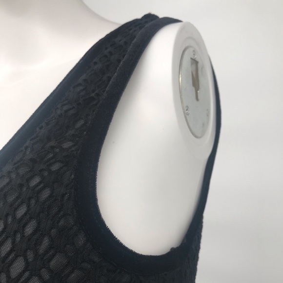 90s Long Double Layer Stretch Netted Maxi Dress - Picture 4 of 9